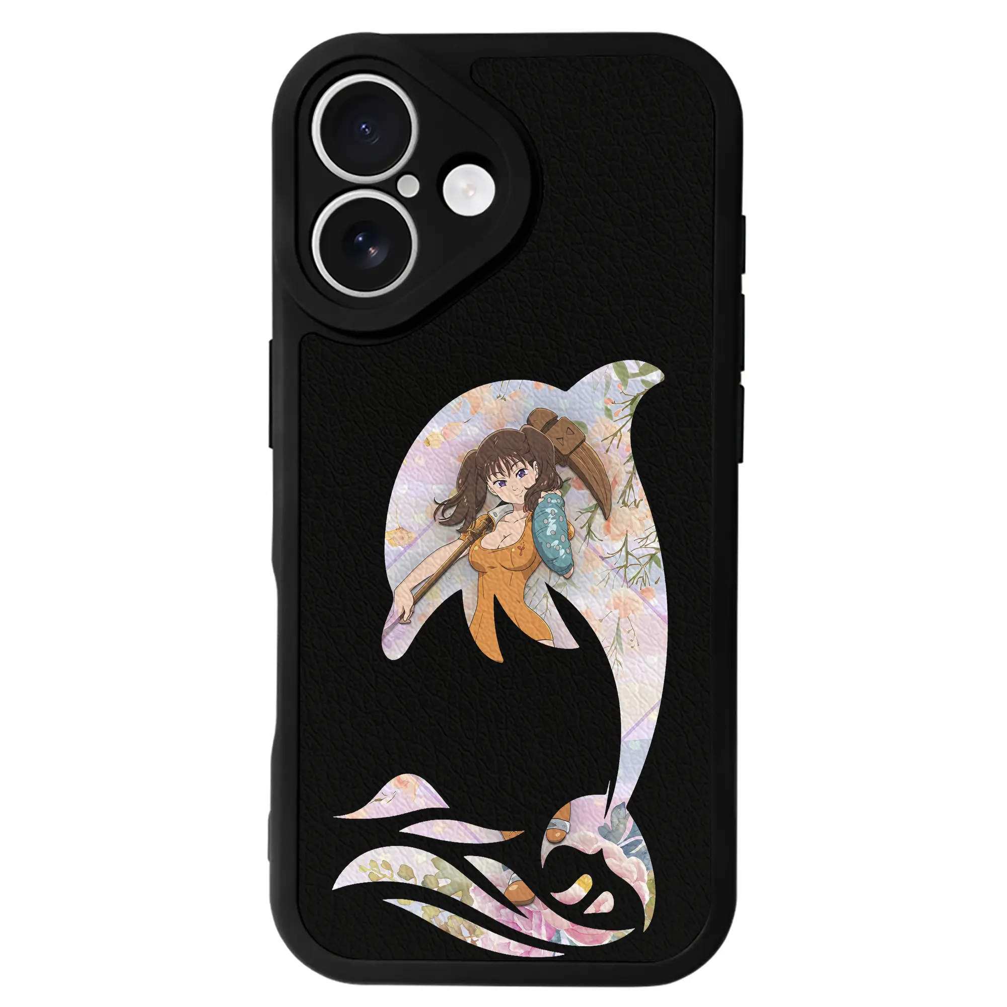 七つの大罪 グッズ ディアンヌ - IPhone 16シリーズ対応 ・ シリコンスマホケース ・ レザー調 ・ 高精度フィット ・ 耐衝撃 ・ ワイヤレス充電対応 ・ 精密カット